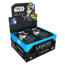 Star Wars trading card game box with booster packs on a white background