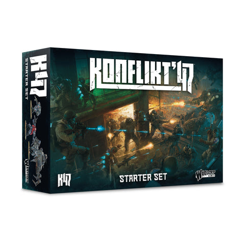 Konflikt'17 starter set box with action-packed scene on a white background