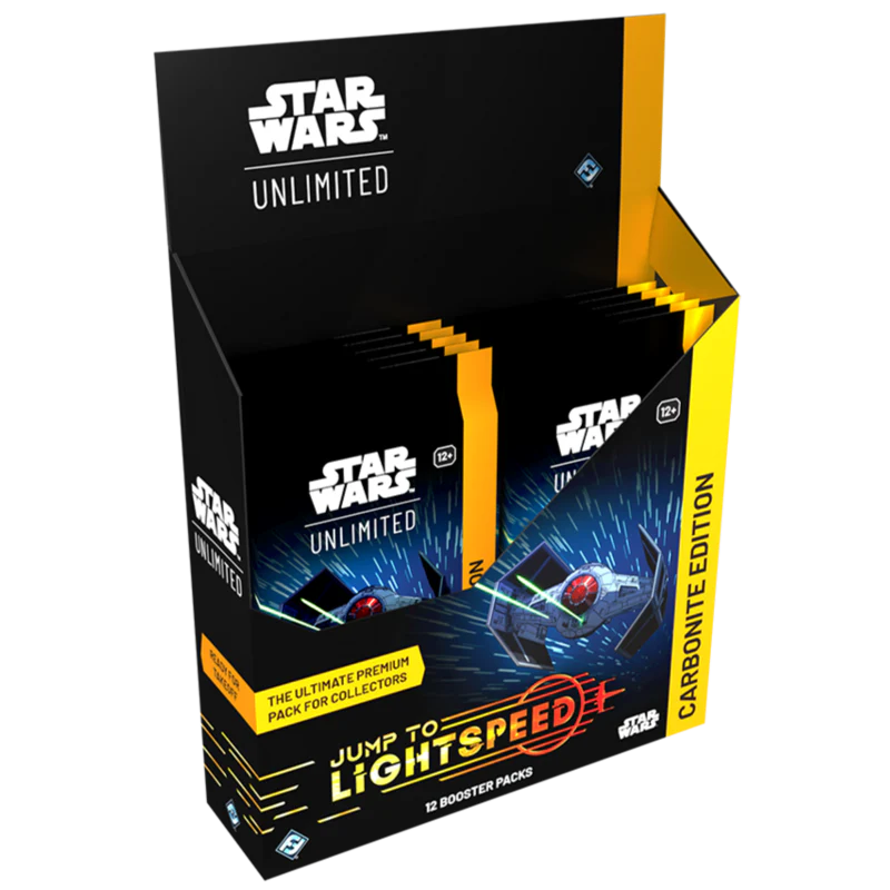 Star Wars Unlimited trading card game booster pack on a white background