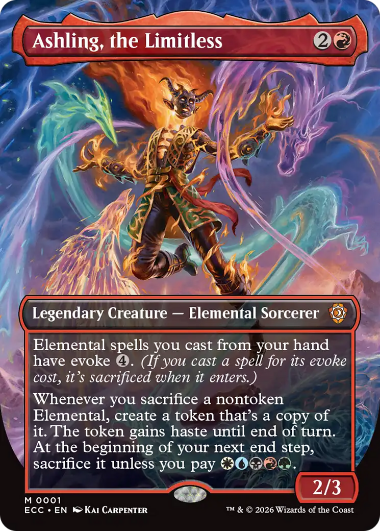 Ashling, the Limitless (Borderless) [Lorwyn Eclipsed Commander]