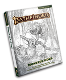 Pathfinder Monster Core book cover with a bear illustration on a white background