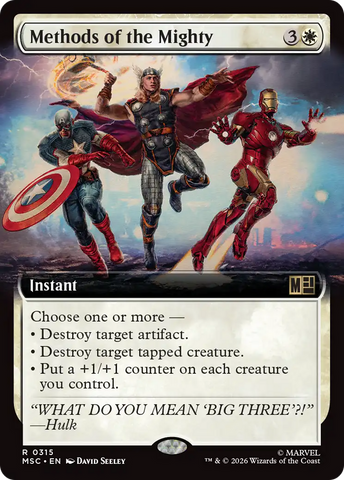 Methods of the Mighty (Extended Art) [Marvel Super Heroes Commander]