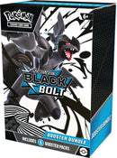 Pokémon Scarlet & Violet Black Bolt Booster Bundle packaging featuring booster packs and themed artwork.