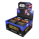 Star Wars trading card game box with 'Shadows of the Galaxy' theme on a white background