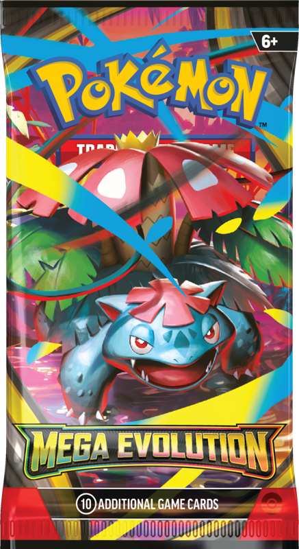 Pokémon trading card game pack with Mega Evolution theme