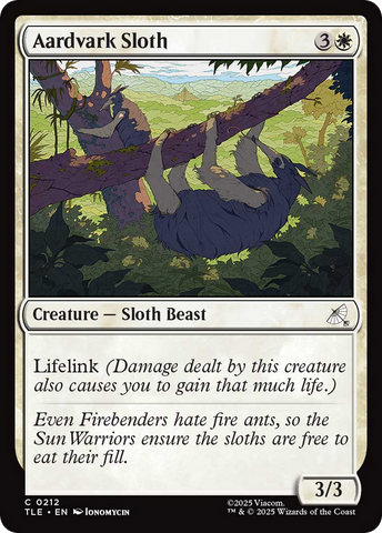 Aardvark Sloth [Avatar: The Last Airbender: Eternal-Legal]