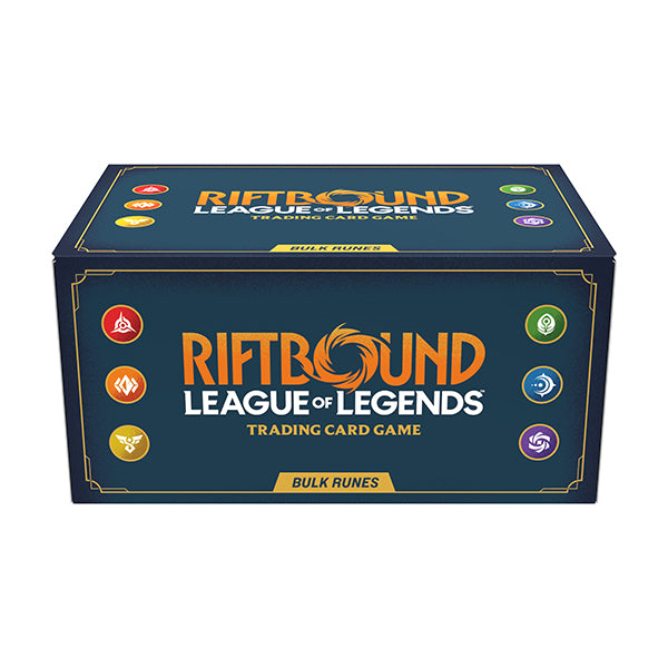 Riftbound League of Legends trading card game box on a white background