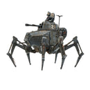 Spider-like robot with a cockpit on a white background