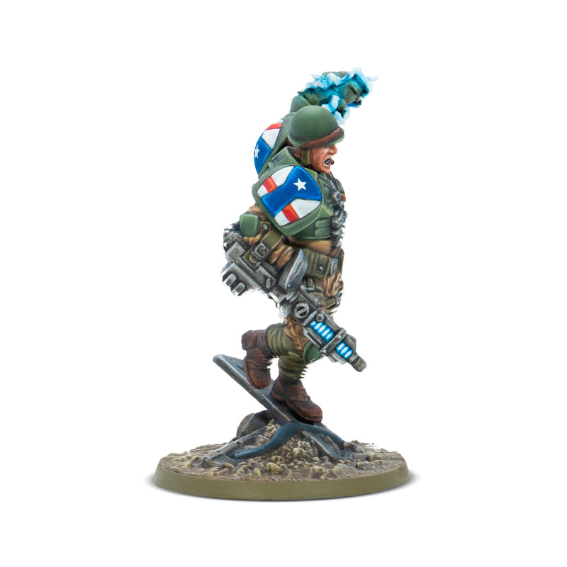 Konflikt '47 'Slammer' Samuels, The First Paragon character miniature.