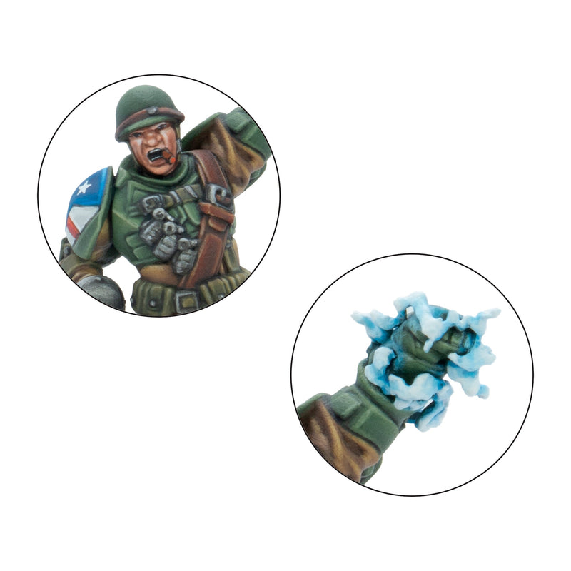 Konflikt '47 'Slammer' Samuels, The First Paragon character miniature.