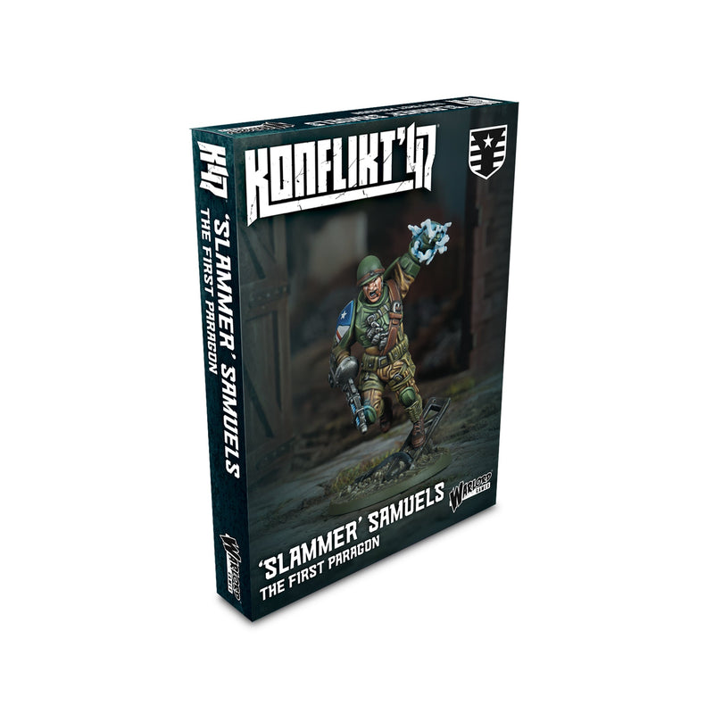 Konflikt '47 'Slammer' Samuels, The First Paragon character miniature.