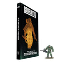 Konflikt '47 Invasion Amerika book with exclusive T2 Prototype Heavy Armour miniature.