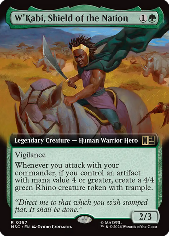 W'Kabi, Shield of the Nation (Extended Art) [Marvel Super Heroes Commander]