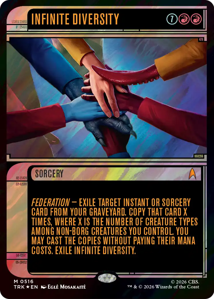 Infinite Diversity (Showcase) (Surge Foil) [Star Trek]