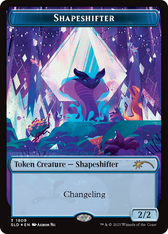 Shapeshifter Token (1909) (Double Rainbow Foil) [Secret Lair Drop Series]