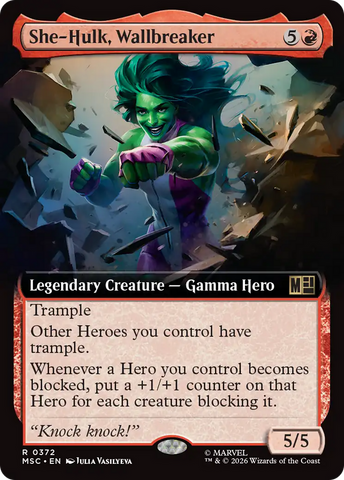 She-Hulk, Wallbreaker (Extended Art) [Marvel Super Heroes Commander]