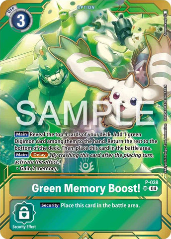 Green Memory Boost! [P-038] - P-038 (Premium Card Collection - Memory Boost! Set) [Promotional Cards]