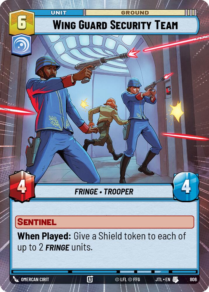 Wing Guard Security Team (806) (Hyperspace Foil) (806) [Jump to Lightspeed]