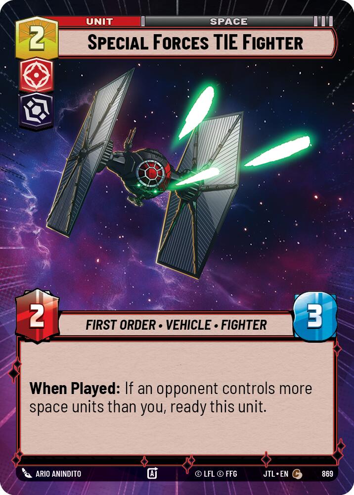 Special Forces TIE Fighter (869) (Hyperspace Foil) (869) [Jump to Lightspeed]
