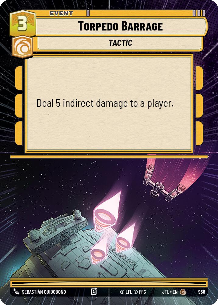 Torpedo Barrage (968) (Hyperspace Foil) (968) [Jump to Lightspeed]