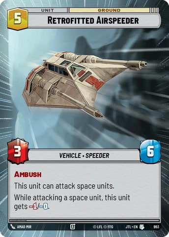 Retrofitted Airspeeder (993) (Hyperspace Foil) (993) [Jump to Lightspeed]