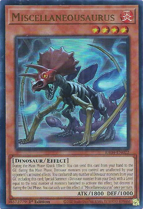 Miscellaneousaurus [RA04-EN022] Ultra Rare