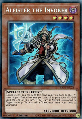 Aleister the Invoker (Alternate Art) [RA04-EN024] Prismatic Collector's Rare