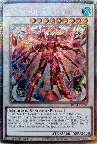 Crystron Phoenix [RA04-EN058] Platinum Secret Rare