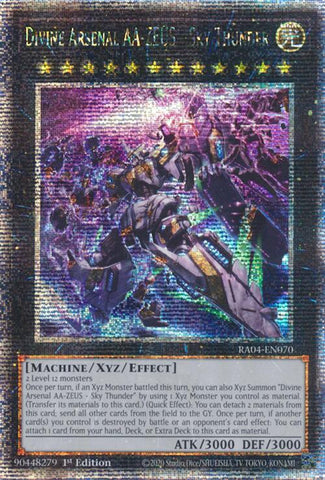 Divine Arsenal AA-ZEUS - Sky Thunder (New Art) [RA04-EN070] Quarter Century Secret Rare