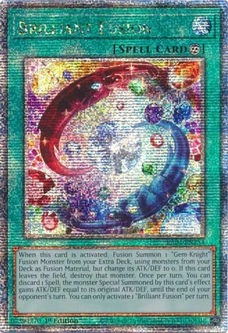 Brilliant Fusion [RA04-EN254] Quarter Century Secret Rare