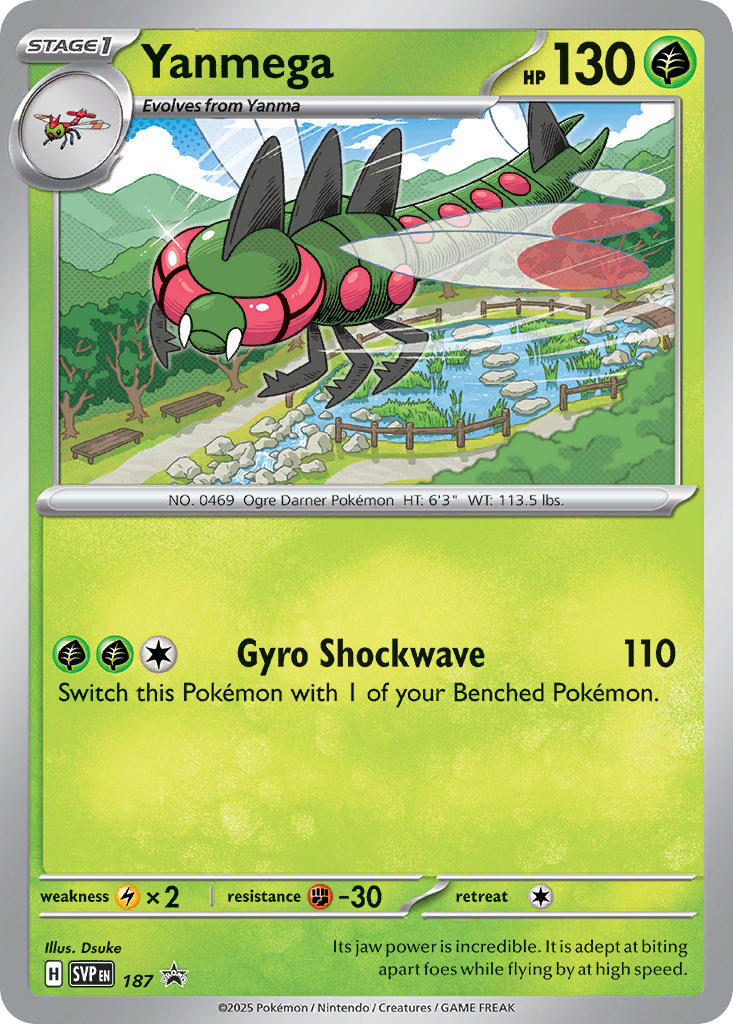 Yanmega (187) [Scarlet & Violet: Black Star Promos]