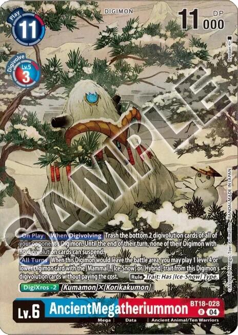 AncientMegatheriummon [BT18-028] (Tamer's Selection Box Ver. Championship 2024) [Release Special Booster Ver.2.0]
