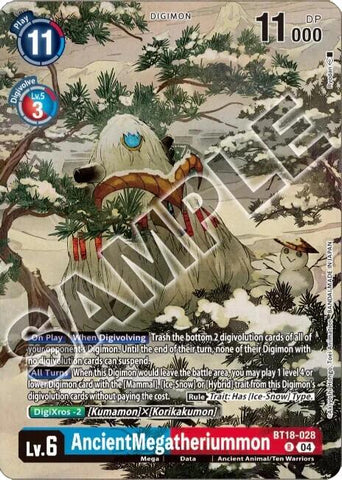 AncientMegatheriummon [BT18-028] (Tamer's Selection Box Ver. Championship 2024) [Release Special Booster Ver.2.0]