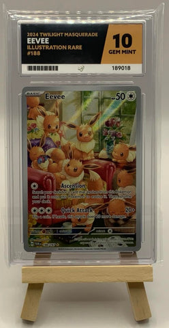 Eevee 188/167 (Grade 10 Gem Mint Ace Grading) Twilight Masquerade