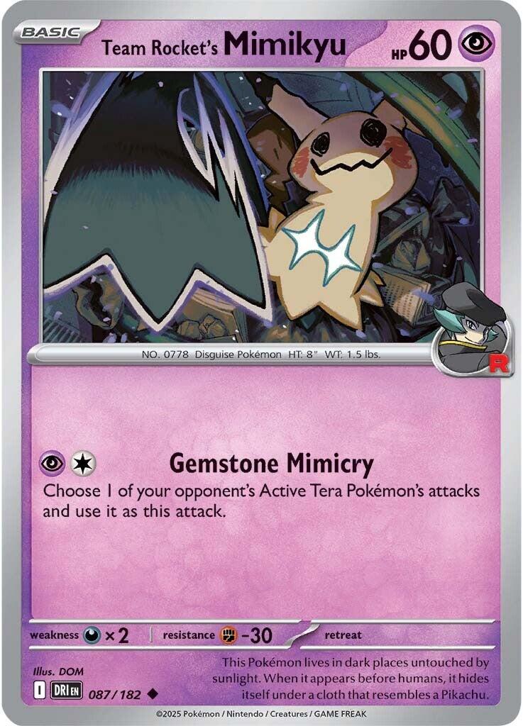 Team Rocket's Mimikyu (087/182) [Scarlet & Violet: Destined Rivals]