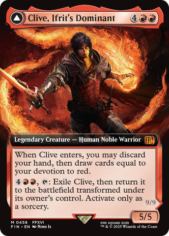 Clive, Ifrit's Dominant // Ifrit, Warden of Inferno (Extended Art) [FINAL FANTASY]