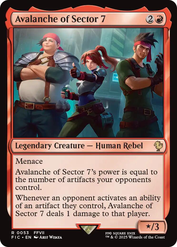 Avalanche of Sector 7 (Surge Foil) [FINAL FANTASY Commander]