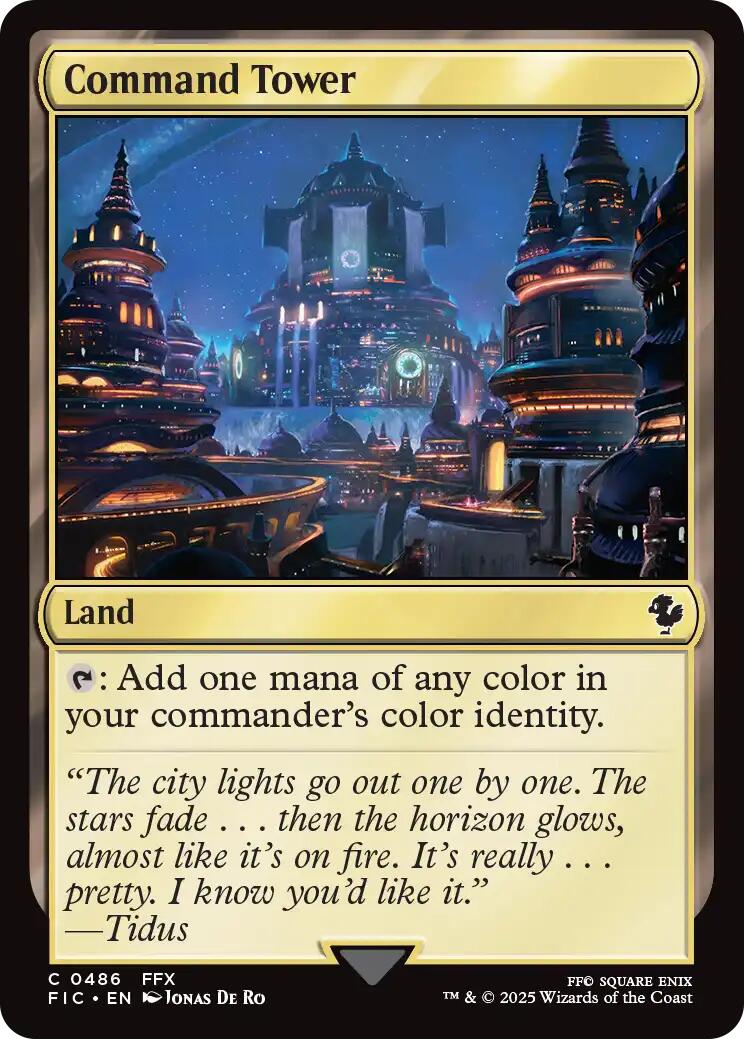 Command Tower (0486) (Surge Foil) [FINAL FANTASY Commander]