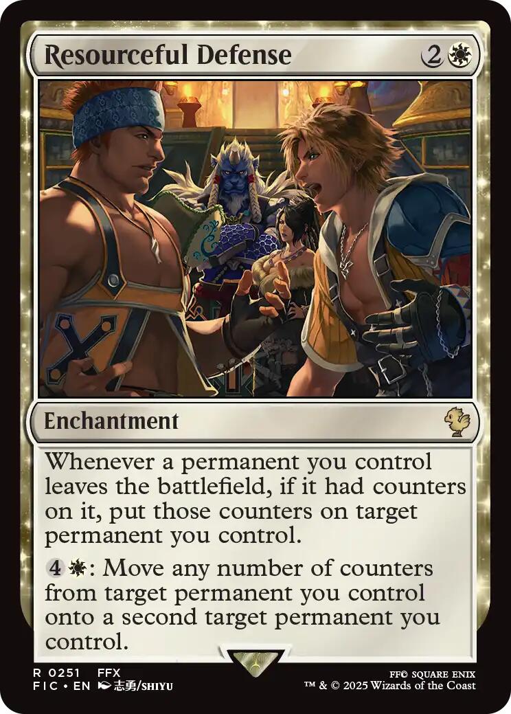 Resourceful Defense (Surge Foil) [FINAL FANTASY Commander]