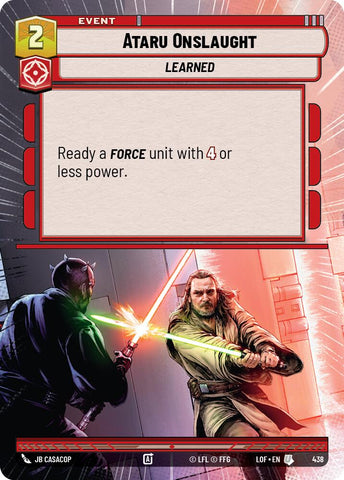 Ataru Onslaught (438) (Hyperspace) (438) [Legends of the Force]