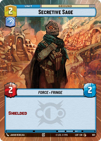 Secretive Sage (801) (Hyperspace Foil) (801) [Legends of the Force]