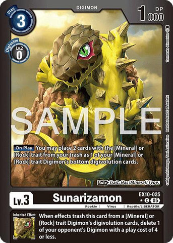 Sunarizamon [EX10-025] (Limited Foil) [Sinister Order]