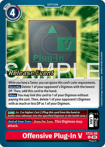 Offensive Plug-In V [ST22-08] [Starter Deck: Amethyst Mandala Advanced Deck Set Release Event Cards]