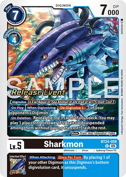Sharkmon [BT24-059] [Time Stranger Release Events Cards]