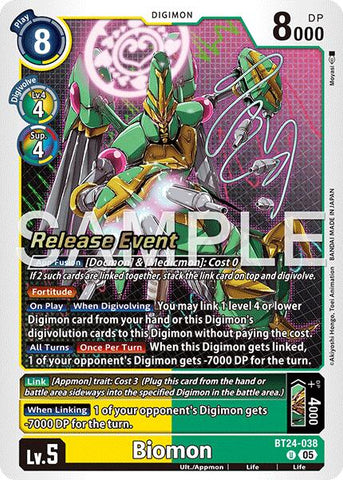 Biomon [BT24-038] [Time Stranger Release Events Cards]