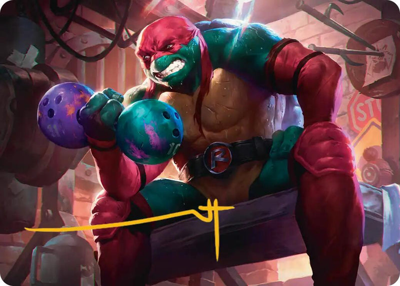 Raphael, Tough Turtle Art Card (Gold-Stamped Signature) [Teenage Mutant Ninja Turtles Art Series]