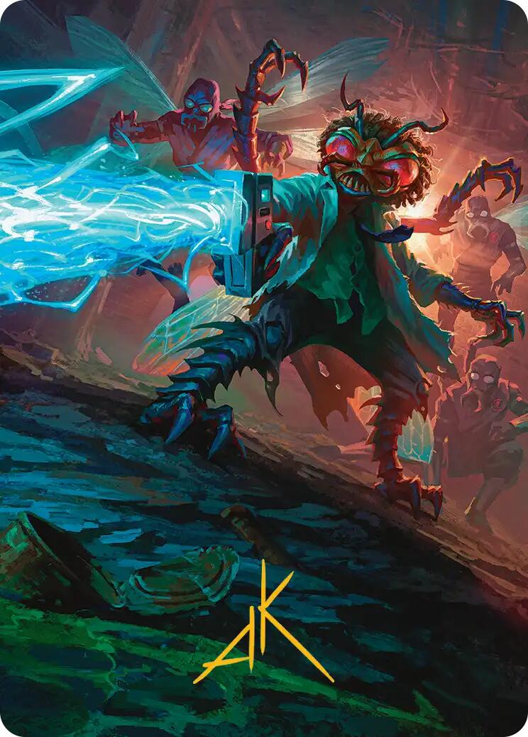 Baxter, Exzzperimental Zzientist Art Card (Gold-Stamped Signature) [Teenage Mutant Ninja Turtles Art Series]