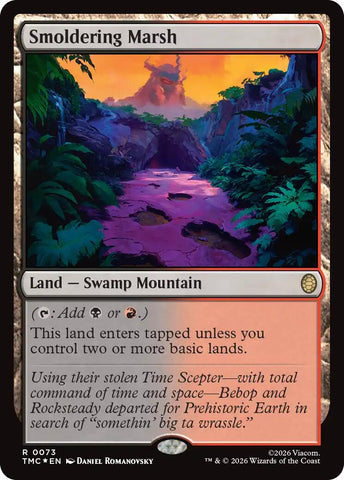 Smoldering Marsh (Surge Foil) [Teenage Mutant Ninja Turtles Commander]