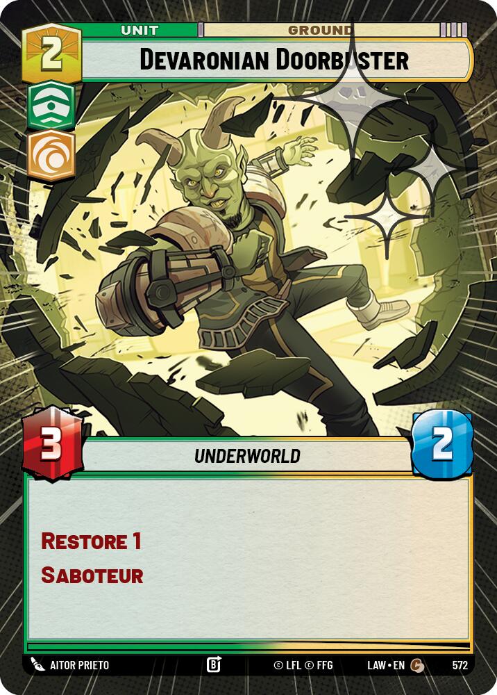 Devaronian Doorbuster (334) (Hyperspace Foil) (334) [A Lawless Time]