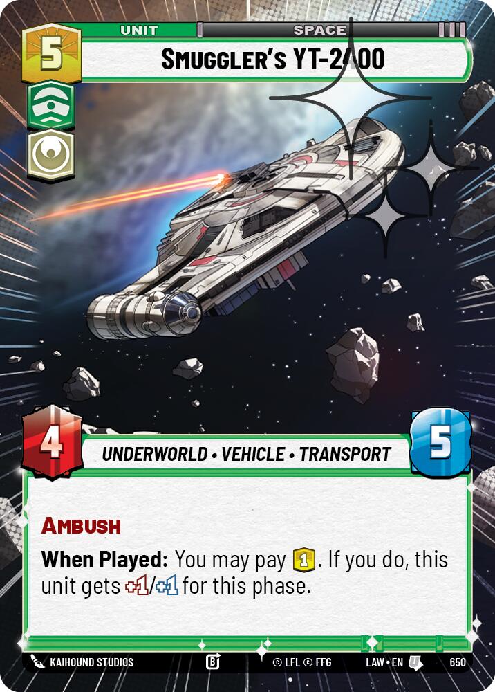 Smuggler's YT-2400 (412) (Hyperspace Foil) (412) [A Lawless Time]